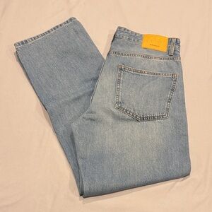 Bershka Light Blue Straight Men's Jeans 32/28